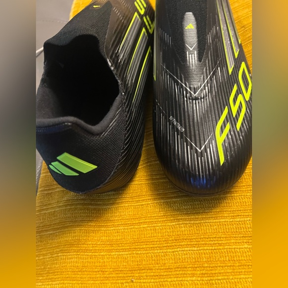 Adidas F50 Black and Neon Green Soccer Cleats main image 14